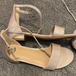 Wonder Nation Shimmering Cream Dress Shoes